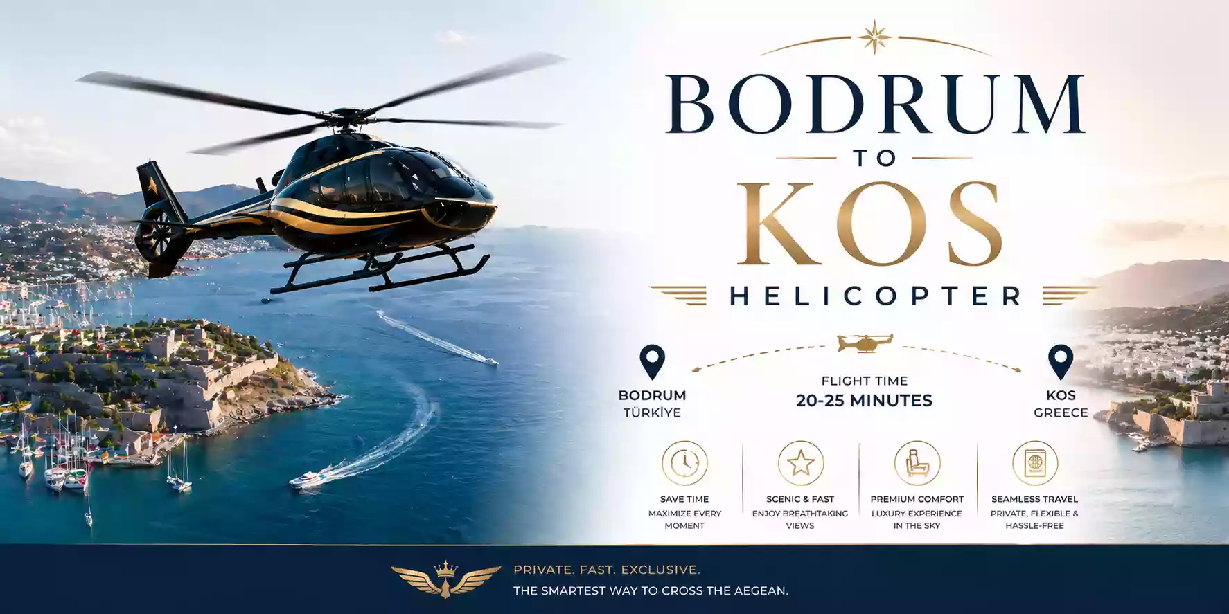 Bodrum to Kos Helicopter
