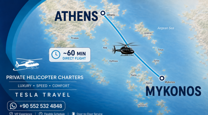 Athens to Mykonos Helicopter Athens to Mykonos Helicopter – Private Helicopter Transfer to Mykonos