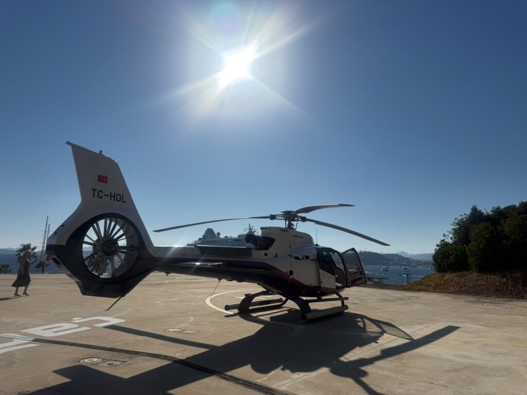 Private Helicopter from Marmaris to Mykonos & Santorini